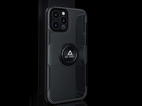 Etui Alogy Ring Holder Armor do Apple iPhone 12/ 12 Pro czarne