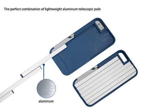 Etui Selfie Case Apple iPhone 6 / 7 / 8 / SE 2022/2020 czarny + Pilot Sterujący