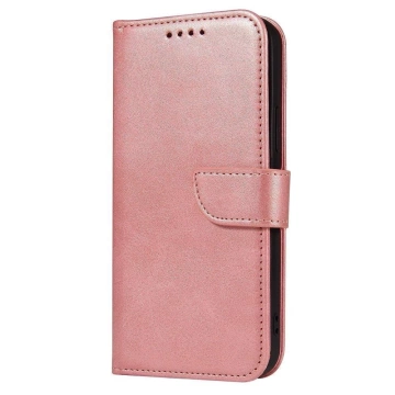 Magnet Case elegantní kryt pouzdra s chlopní a funkcí stojánku pro Samsung Galaxy A03s (166.5) růžový