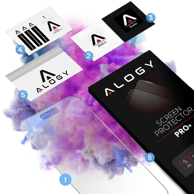 Hybrid glass for Apple iPhone 15, Alogy Flexi Glass 9H flat screen