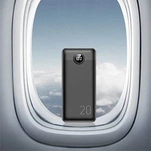 Powerbank Зовнішній акумулятор VEGER L20S - 20 000mAh LCD Quick Charge PD 20W чорний (VP2039PD / W2039PD )