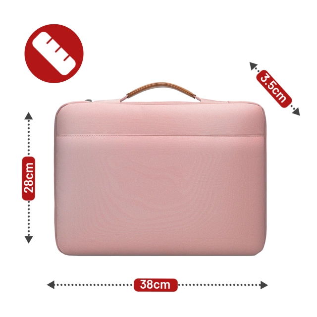 Vodotesná taška Bange na notebook do 15,6" - priestranná a pohodlná, odolná a priedušná, mestská a cestovná taška do práce a lietadla, unisex - ružová