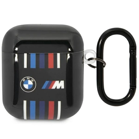 BMW BMA222SWTK case for AirPods 1/2 cover black/black Multiple Colored Lines
