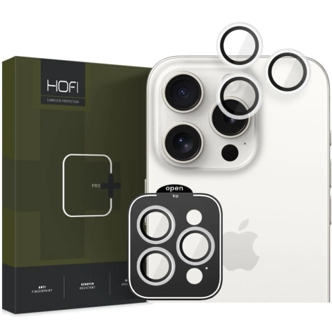 Hofi Camring Pro Kameraabdeckung für Apple iPhone 15 Pro / 15 Pro Max Klar