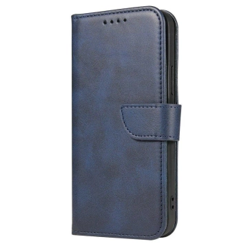 Magnet Case elegante Hülle mit Überschlag und Standfunktion für Samsung Galaxy A73 blau