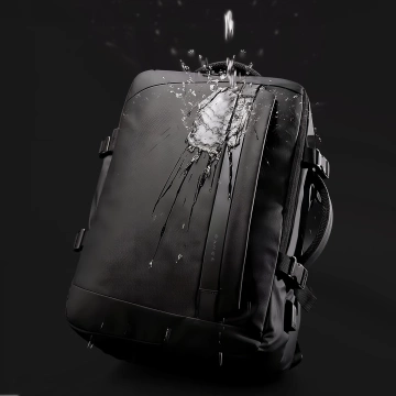 Bange voděodolný batoh taška na notebook 15,6" cestovní 47x31x20 cm do práce školní letadlo pánské dámské s USB portem Černá