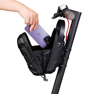 Brašna na koloběžku WILDMAN GD6X Plus 3L, brašna na rám, černá, PU, ​​EVA