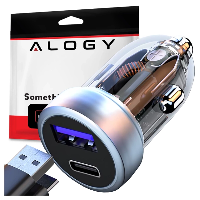 HUB splitter Alogy Adaptér pre počítačový notebook s USB-C na 3x USB-A 2.0 1x USB-A 3.0 sivý