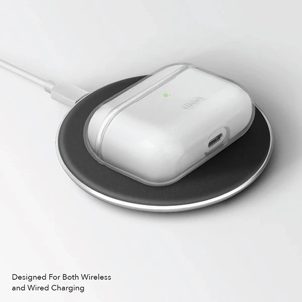 Захисний чохол для навушників UNIQ case Glase для Apple AirPods Pro прозорий