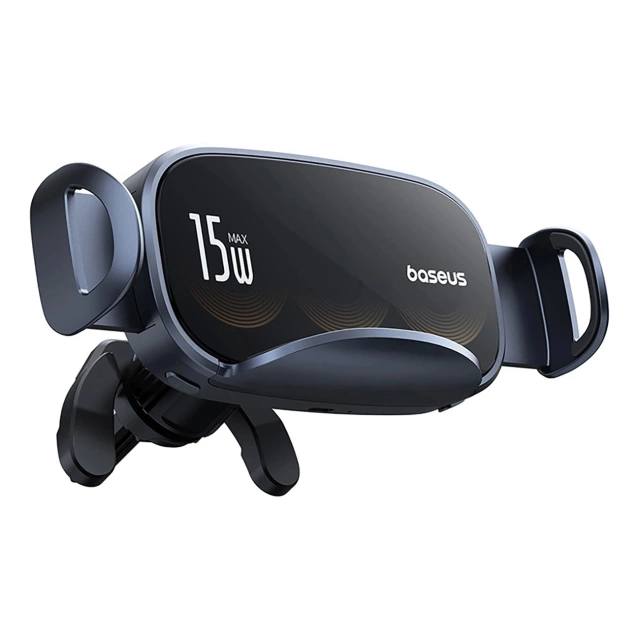 Baseus LightChaser držiak do auta s indukčnou nabíjačkou s trojitou cievkou - Čierny