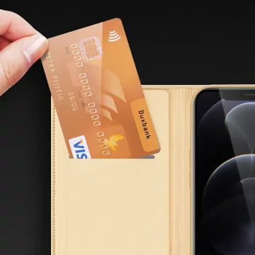 Dux Ducis Skin Pro puzdrový flipový kryt pre iPhone 13 Pro Max ružový
