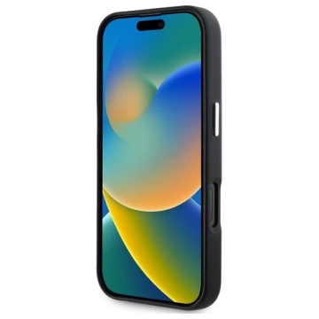 Чохол Karl Lagerfeld для iPhone 16 Pro 6.3" Black MagSafe Hardcase FW Metal Plate