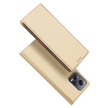 Puzdro Dux Ducis Skin Pro pre Xiaomi Redmi Note 12 Pro Cover Flip Card Wallet Stand Gold
