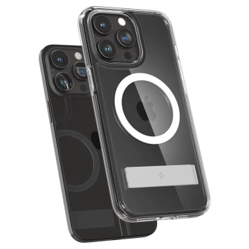 Чохол Spigen Ultra Hybrid S MagSafe з підставкою для iPhone 15 Pro - прозорий