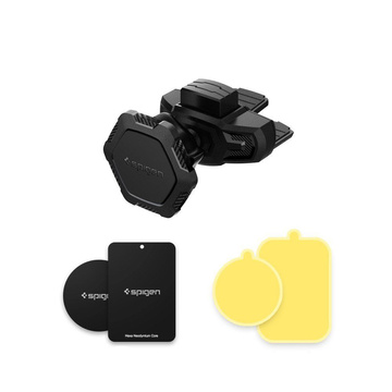 Універсальний магнітний автотримач Spigen QS24 Magnetic CD Car for CD Black slot