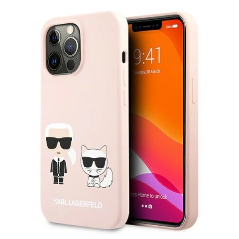 Etui Karl Lagerfeld KLHCP13LSSKCI do iPhone 13 Pro / 13 6,1" hardcase Silicone Karl & Choupette