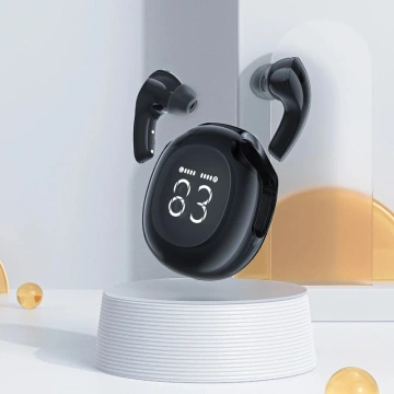 Acefast T9 Bluetooth 5.3 In-Ear Wireless Headphones with Display - Black