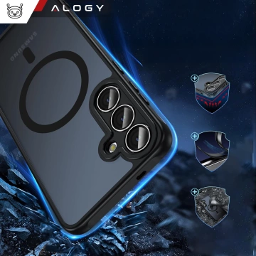 Puzdro pre Apple iPhone 16 Pro Max Alogy Anti-Shock Hybrid Case pre MagSafe Transparent