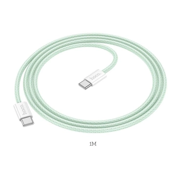 HOCO Cable Type-C to Type-C X104 1m Green PD 60W QC 3.0 Fast Charging