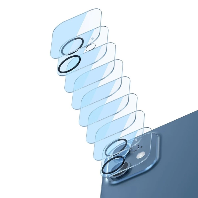 Baseus 2x tvrzené sklo 0,3 mm objektiv s plným fotoaparátem iPhone 12 Mini (SGAPIPH54N-AJT02)