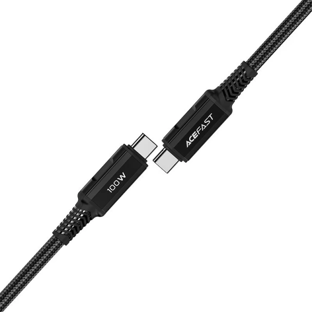 Acefast cable USB Type C - USB Type C 2m, 100W (20V/5A) black (C4-03 Black)