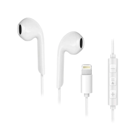 Бездротові внутрішньоканальні навушники Forcell F-Audio HR-ME25 Lightning для Apple White