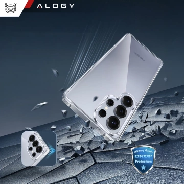 Hülle für Apple iPhone 16 Pro Max Alogy Anti-Shock Hybrid Case für MagSafe Transparent