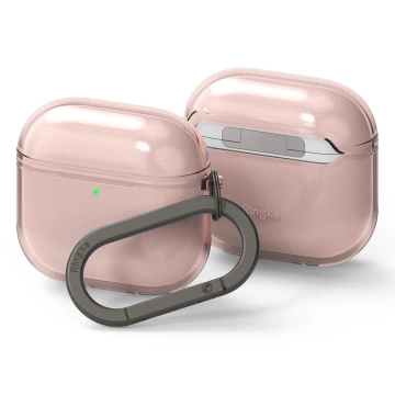 Puzdro na Apple AirPods 4 s karabínou Ringke Air ružovej farby