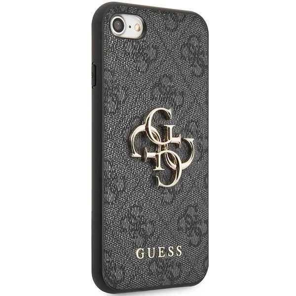 Guess phone case for iPhone 7/8/SE 2020 / SE 2022 grey/grey hardcase 4G Big Metal Logo