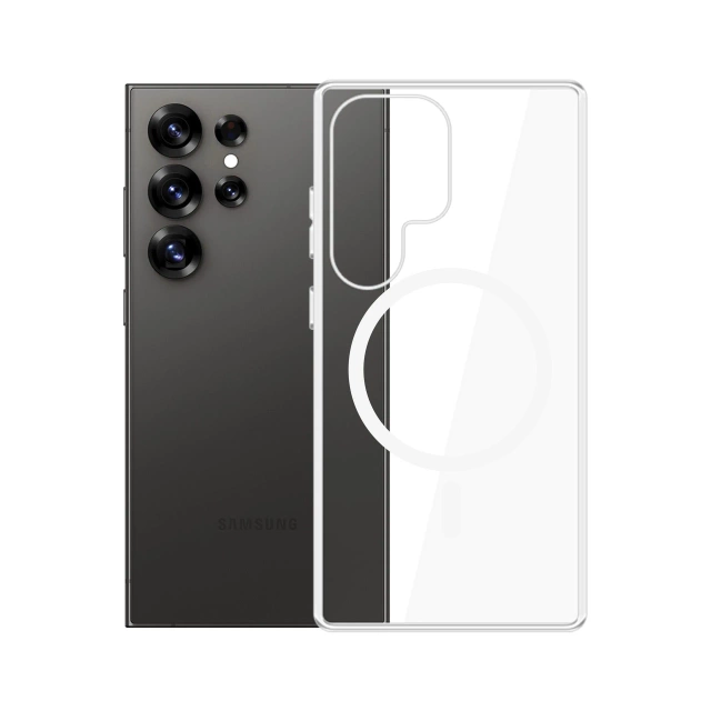 Puzdro pre Samsung Galaxy S25 Ultra 3mk Clear MagCase MagSafe Transparent