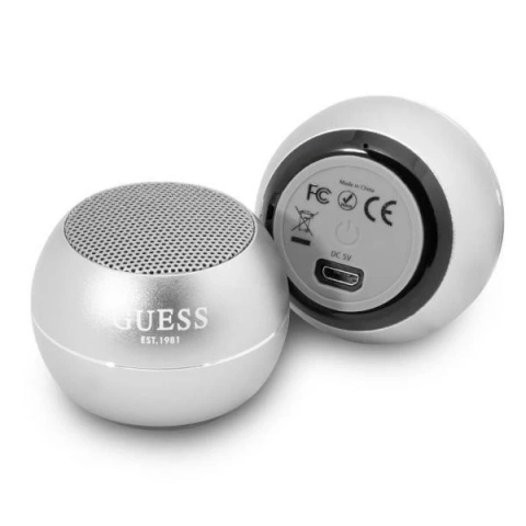 Колонка Guess Bluetooth GUWSALGEG Speaker mini сірий / сірий