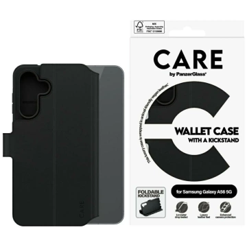 Etui do Samsung Galaxy A56 5G CARE by PanzerGlass Wallet Kickstand Czarny