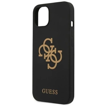 Guess GUHCP13SLS4GGBK iPhone 13 mini 5,4" černé/černé pevné pouzdro Silikonové 4G Logo