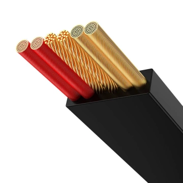 Kábel USB 3w1 Baseus Bright Mirror 3, micro USB / Lightning / USB-C, 66W / 2A, 1,1 m (čierny)