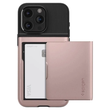 Pouzdro Spigen Slim Armor CS pro Apple iPhone 15 Pro Max - růžové