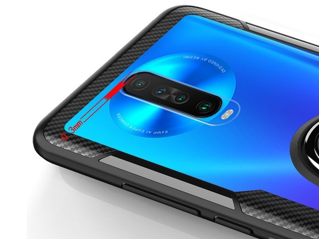 Etui Alogy Ring Holder Clear Armor do Xiaomi Redmi K30/ Poco X2 czarne