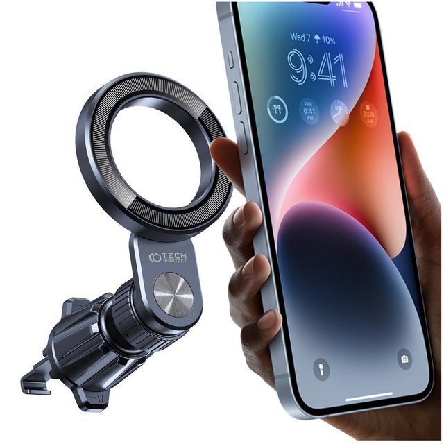 Magnetický držiak na autotelefón MagSafe Vent Car Mount N53 na mriežku ventilácie Čierny