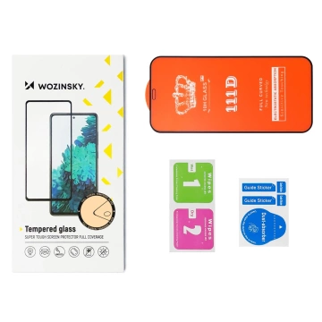 Wozinsky 2x Full Glue Tempered Glass for Samsung Galaxy S23 Plus 9H Full Screen with Black Frame