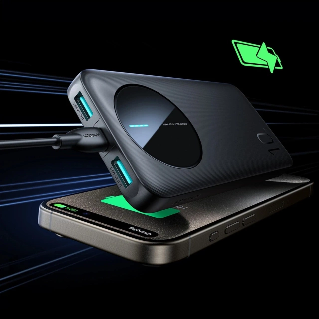 Powerbanka Joyroom 10000mAh 12W 3 USB porty s rýchlym nabíjaním, čierna