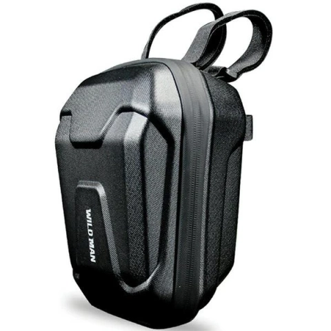 Scooter bag WILDMAN TS9 2.5L Black PU EVA handlebar bag