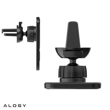 Автомобільний тримач із зарядним пристроєм Qi MagSafe Alogy для сітки/плати 15W