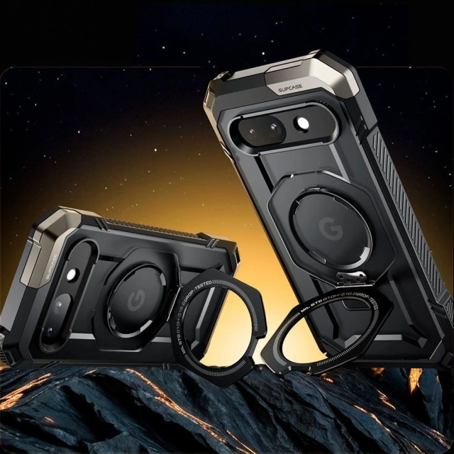 Etui Supcase UB Grip Mag MagSafe Google Pixel 9a Schwarz