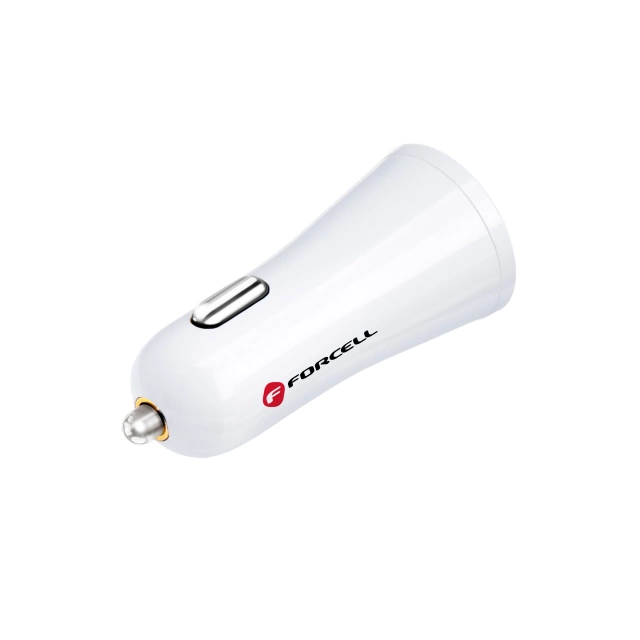 Autonabíjačka Forcell Quick Charge 3.0 2.4A biela