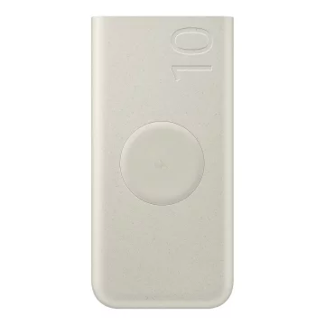 Powerbanka Samsung EB-U2510XUEGEU indukční 10000 mAh 2x USB-C 25W SFC - béžová