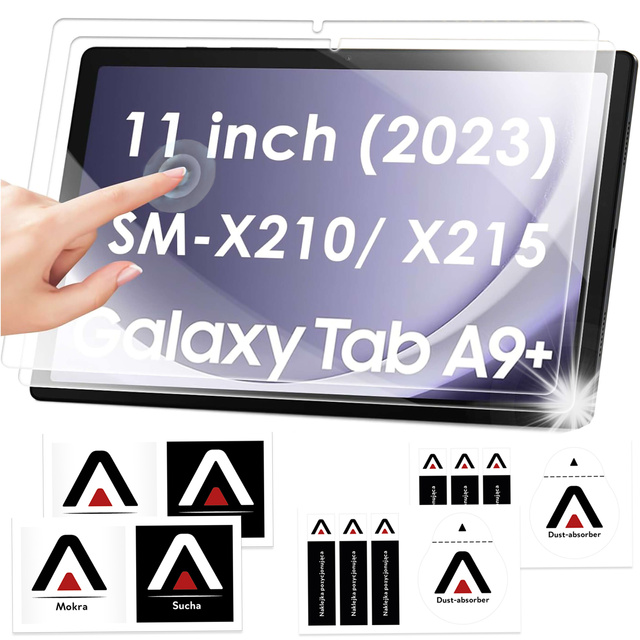 2x Tempered Glass for Samsung Galaxy Tab A9 Plus 2023 11" X210/X215/X216 for Alogy Pro 9H tablet screen