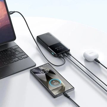 Зовнішній акумулятор Joyroom 10000mAh 25W – швидка зарядка 3 пристроїв одночасно