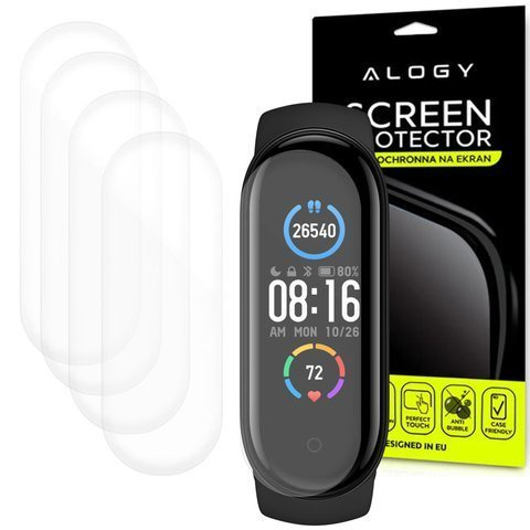 5x Folia hydrożelowa Alogy Hydrogel для Xiaomi Mi Band 5