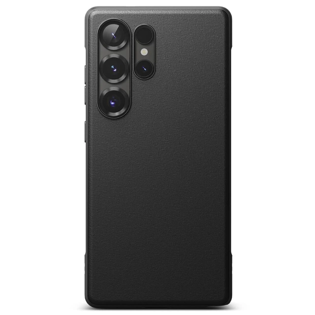 Puzdro na Samsung Galaxy S25 Ultra s krúžkom, čierne, Onyx