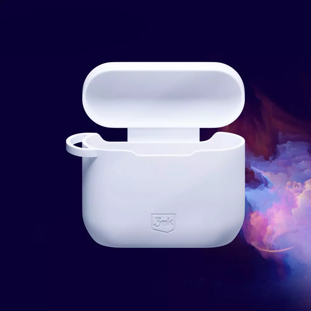 Etui 3mk Silikon AirPods Hülle Weiß für Apple AirPods 2. Generation