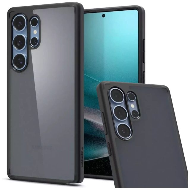 Pouzdro Spigen Ultra Hybrid pro Samsung Galaxy S25 Ultra, mrazuvzdorné, černé